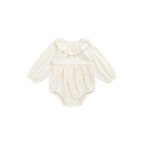 Organic Cotton Clemence Playsuit - Ditsy Cherries