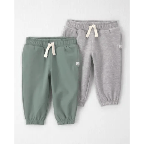 Baby 2-Pack Organic Cotton French Terry Joggers - Little Planet | Carter's