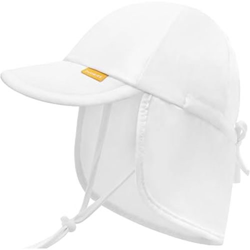 Adjustable Baby Sun Hats with UPF50+ & Neck Flap Protection - Perfect Swim & Play Toddler Hat for Girls & Boys