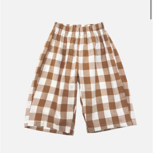 GINGHAM BABY PANTS (6-12)