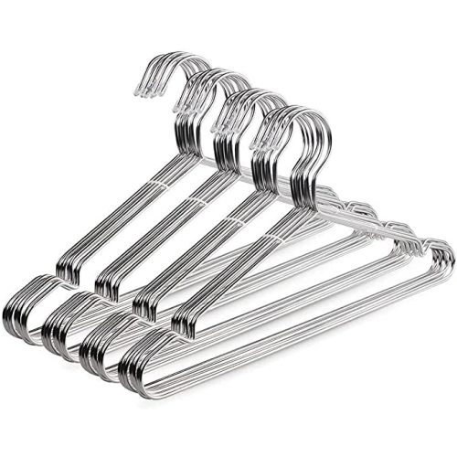 TIMMY Wire Hangers 40 Pack Stainless Steel Strong Metal Coat Hanger Clothes 16.5 Inch.