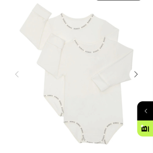 Bonds Wondergrow Long Sleeve Bodysuit 2 Pack | Baby Baby Bodysuit | BWAXA
