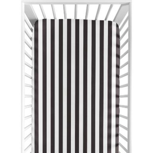 Sweet Jojo Designs Gender Neutral Baby Fitted Crib Sheet Paris Black and White