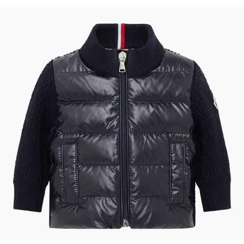 Moncler Baby Boy's & Little Boy's Down-Filled Cardigan in Wool | Saks Fifth Avenue