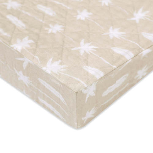 Babyletto Quilted Changing Pad Cover in GOTS Certified Organic Muslin Cotton