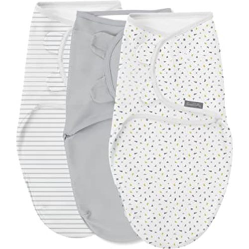 SwaddleMe Original Swaddle - Size Small/Medium, 0-3 Months, 3-Pack (Confetti) Easy to Use Newborn Swaddle Wrap Keeps Baby Cozy and Secure and Helps Prevent Startle Reflex