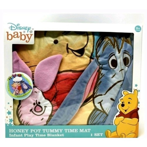 Disney Baby Winnie the Pooh Honey Pot Tummy Time Mat Eeyore Piglet Play Time 0+