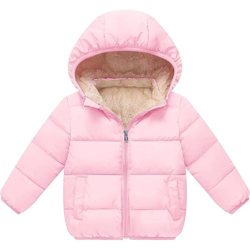 Baby Boys Thicken Winter Coat Toddler Girls Fleece Warm Hooded Jacket Clothes