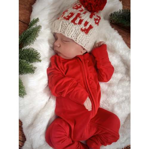 2-Way Convertible Zip Romper, Red