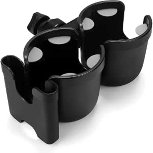 Accmor Stroller Cup Holder with Phone Holder, Bike Cup Holder, Universal Cup Holder for Uppababy Nuna Strollers, 2-in-1 Drinks Holder for Walker, Wheelchair, Scooter