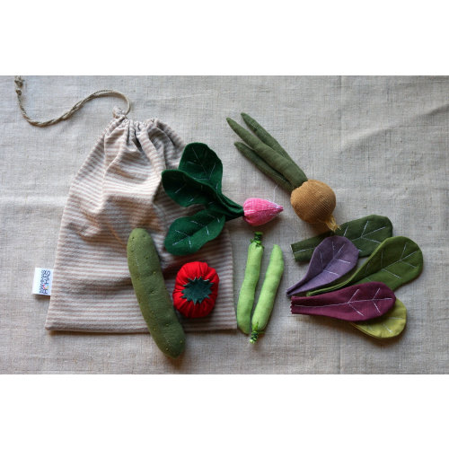 Play food set, Spring Vegetables