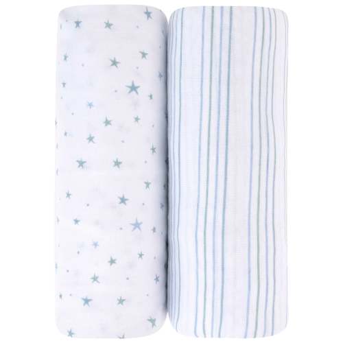 Blue Stars Changing Pad Cover | Cradle Sheet Set – Ely's & Co.