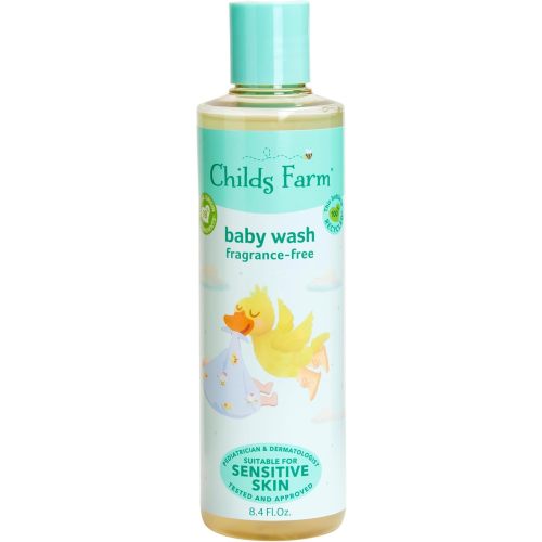 Childs Farm Baby Body Wash, Unfragranced, Gently Cleanses, Suitable for Newborns with Dry, Sensitive and Eczema-prone Skin, 8.4 Fl Oz