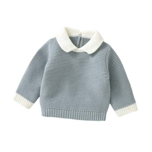 Chbgutlmr Newborn Baby Clothes Toddler Boy Girl Knit Sweaters Kids Lapel Collar Comfy Cute Tops 0-9 Months