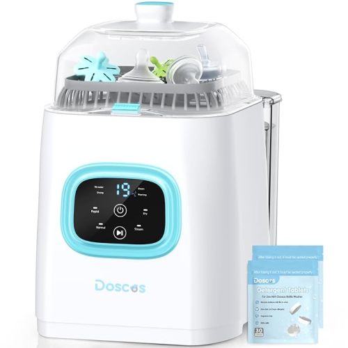 Bottle Washer Pro, All-in-One Baby Bottle Washer and Sterilizer & Dryer with 60 Detergent Tablets, Cleaning Machine for Bottles, Pump Parts & Baby Essentials, Deep Cleaning, Replaces Hand Washing