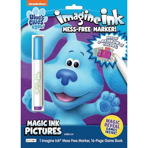 Nickelodeon Blue's Clues and You 16-Page Imagine Ink Coloring Book with Mess Free Marker 50580 Bendon