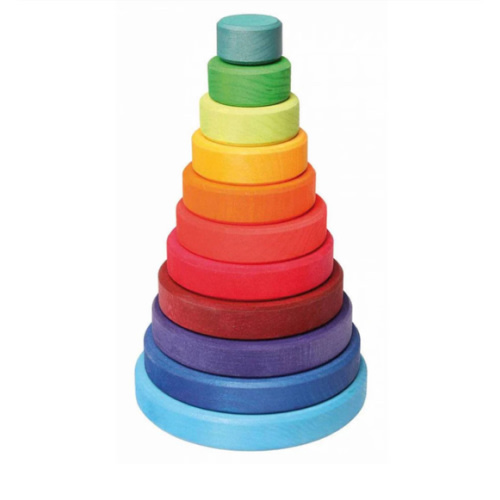 Wooden Rainbow Stacking Tower