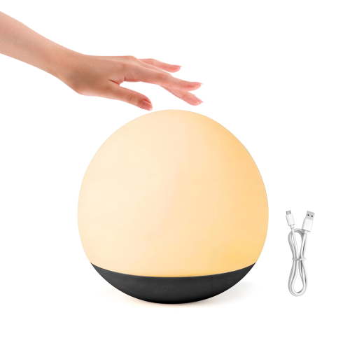 HIBIBUD Baby Night Light for Nursery, Rechargeable Egg Night Light with Stepless Dimming, Touch Control & 1 Hour Timer, Soft Egg Light Baby Light