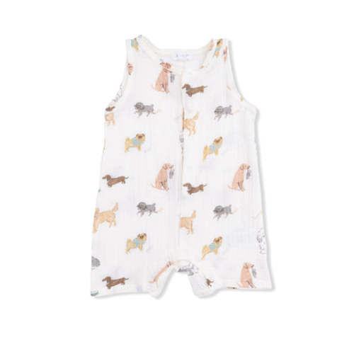 Awesome Dogs - Sleeveless Shortie Romper