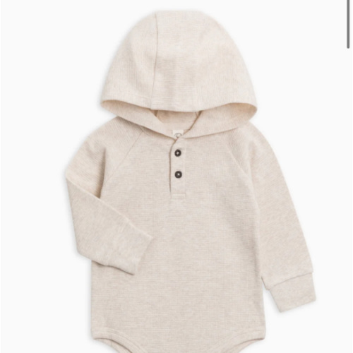 Cole Waffle Knit Hoodie Bodysuit