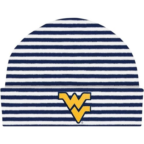 Creative Knitwear College Baby Striped Knit Cap - Team Logo, Multiple Colors for Baby Boys & Girls, (0-3 Months)