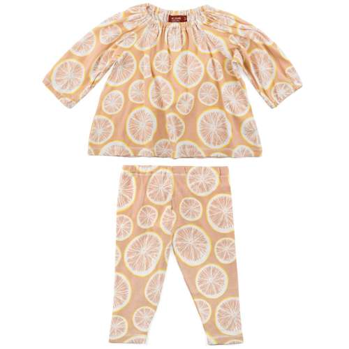 Grapefruit Organic Cotton Dress & Legging Set