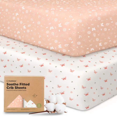 Soothe Fitted Crib Sheet For Baby Nursery Cot | KeaBabies