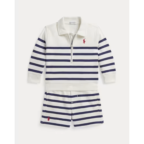 Striped French Terry Pullover & Short