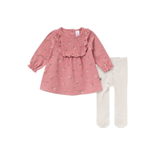 Ruffle Dress and Tights Set