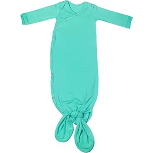 Copper Pearl Baby Gown - Knotted Newborn Sleepers for Baby Boy and Girl, Soft Stretchy Long Sleeve Infant Gowns with Bottom Tie and Hand Mittens, Perfect Hospital Coming Home Outfit (Spout)