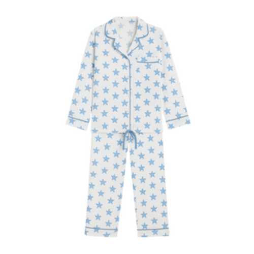 Matching Long Pajama Set (Blue Women's) – Baby Dunn