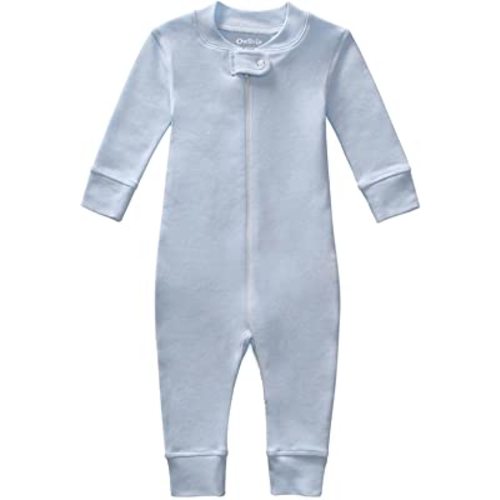 Owlivia Organic Cotton Baby Boy Girl Zip up Sleep N Play, Footless, Long Sleeve
