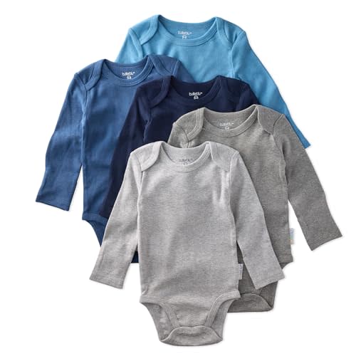 Butterblu Blake 5-Pack Long Sleeve Bodysuits​ 100% Organic Cotton Baby Boys & Girls