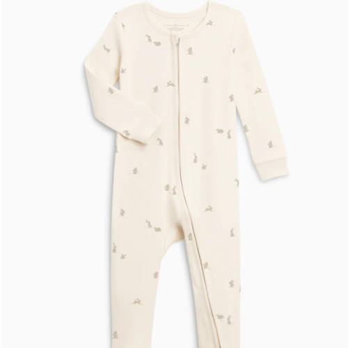 Peyton Zipper Sleeper | Duck / Oat + Chai