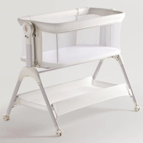 HARPPA Cuddly Sway | 3-in-1 Rocking Baby Bassinet & Bedside Sleeper with Anti-Reflux Mattress for Newborns | Attaches to Bed, Adjustable Height, Tool-Free Setup, Portable Wheels, CPSC Certified, Gentle Rocking Motion | Ideal for Infants, Safe Co-Sleeping