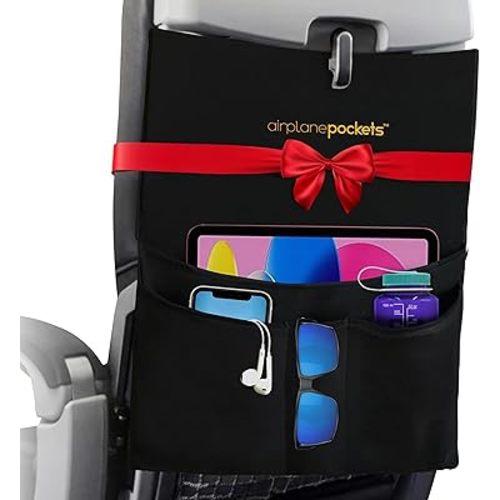 Airplane Pockets - Airplane Accessories - Plane Travel Essentials - Travel Organizer - Seat Storage Organizer - Air Travel Essentials - Seatback Organizer - International Travel Accessories Must-Haves
