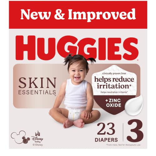 Huggies Skin Essentials Diapers Size 3, 23 Count