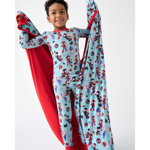Spidey & Friends Tiny Webs Large Cloud Blanket | Little Sleepies