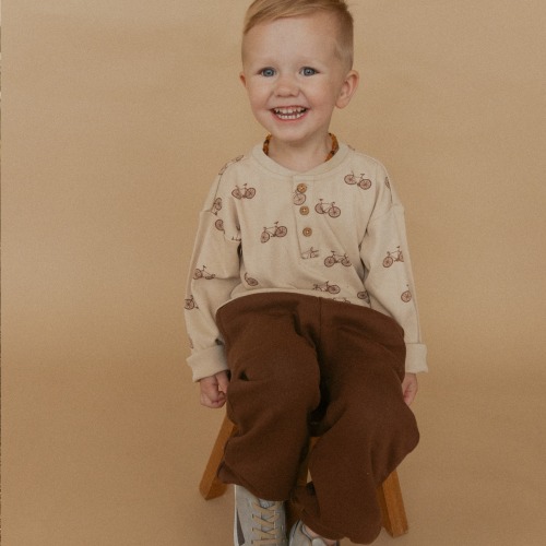 Organic Fleece Jogger Pants - Dark Brown