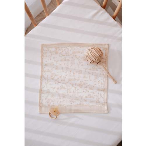 Burp Cloth - Toile De Jouy/Beige