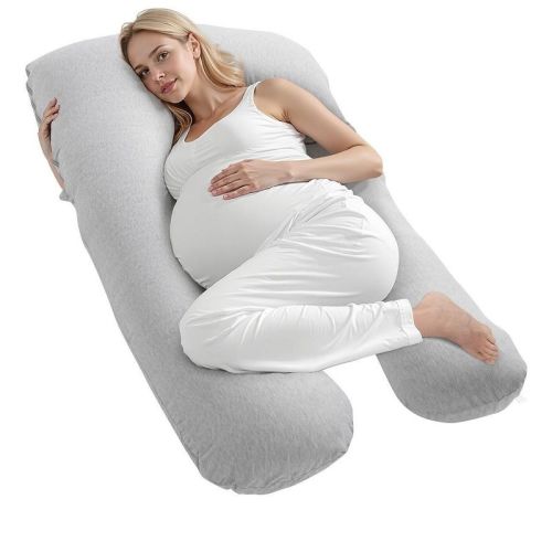 Pregnancy Pillow U-Shaped Full Body Maternity Pillow with Removable Washable Cover for Back Belly Support