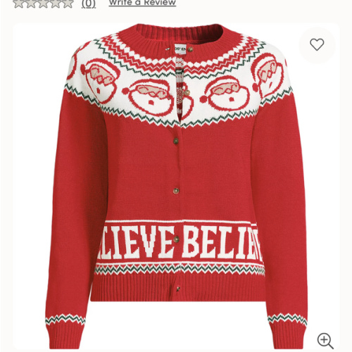 Women's Drifter Fair Isle Raglan Sleeve Cardigan Sweater | Lands' End