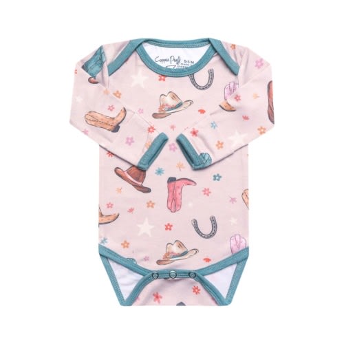 Cheyenne Long Sleeve Bodysuit, 0-3M
