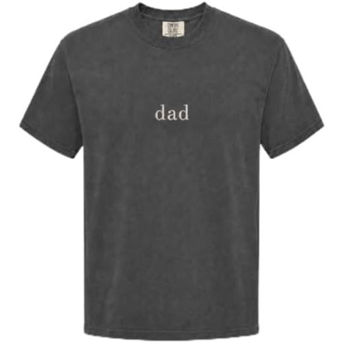 Matching Embroidered Mom and Dad Shirts for Couples, Comfort Colors T-Shirts, Minimalist Family Apparel