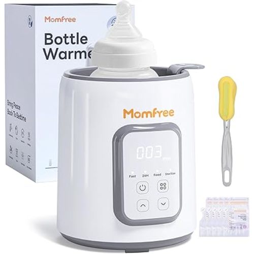 Bottle Warmer,8-in-1 Fast Baby Bottle Warmer for Breastmilk and Formula,Milk Warmer with Accurate Temperature Control and Automatic Shut-Off,Multifunctional Bottle Warmers for All Bottles (Grey)