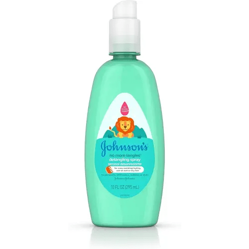 Johnson's No More Tangles Toddler & Kids Detangling Spray to Unlock Knots in Hair, Hypoallergenic & Paraben-Free, No More Tears Tear-Free Formula For Wet or Dry Hair, 10 fl. oz