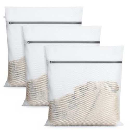 Garnen 3 Pack Large Mesh Laundry Bags for Washing, Travel Laundry Bags Delicates Laundry Bags Mesh Wash Bag, Lingerie Bags Washing Machine for Bras