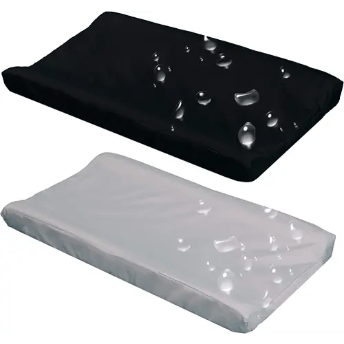 Belsden 2 Pack Waterproof Changing Pad Cover, Soft Microfiber Diaper Change Table Sheets for Baby Boys and Girls, Fit 32" x 16" Changing Pad, Machine Washable Durable, Black & Light Grey