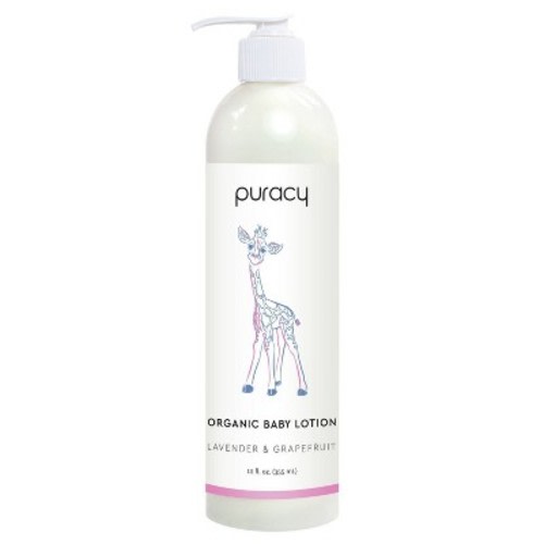 Puracy Organic Baby Lotion Natural Calming Moisturizer Lavender & Grapefruit - 12 fl oz