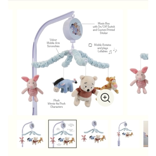Winnie the Pooh & Friends Musical Baby Crib Mobile